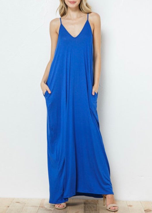fitted lace wedding dress Love In Full Length Harem Maxi Dress (Royal Blue) D5883 – City Girls