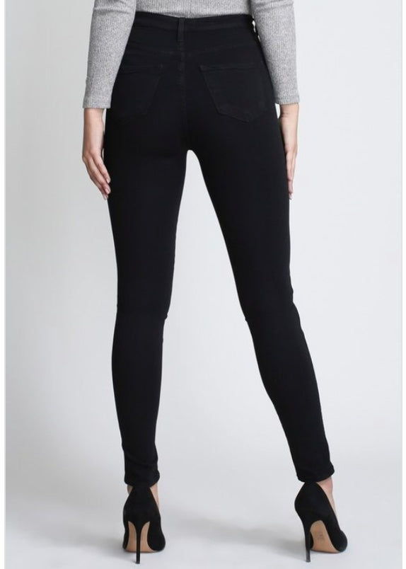 Vibrant Ultra High Waist & Super Stretchy Skinny Jeans (Black) P88