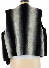 Renee C Faux Fur Vest (Black)