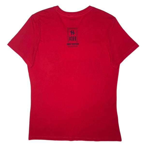 Three Thirteen Detroit Raised Me T-Shirt (Red) - L31313