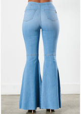 Vibrant Flare Jeans (Light Stone) P1651