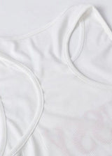 Reflex Rib Knit Letter Print Casual Dress (White/Red) SVE424