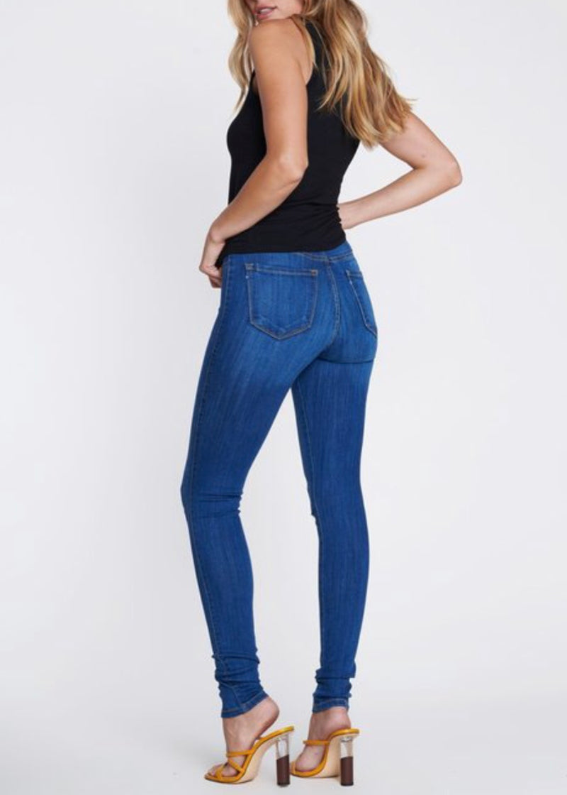 Vibrant Not So Basic Skinny Jeans (Medium Stone) P831