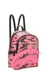Sprayground Pink Tiger Camo Sharkmouth Savage Backpack