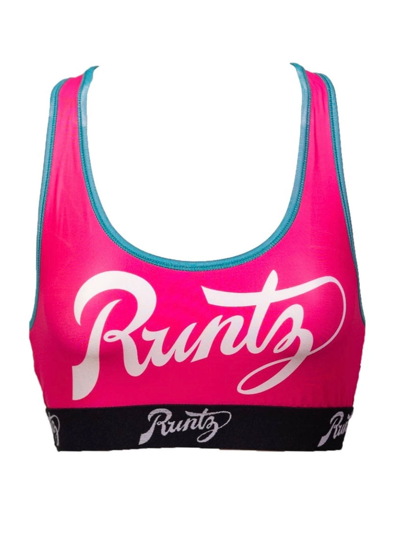 Runtz Script Sports Bra (Pink)