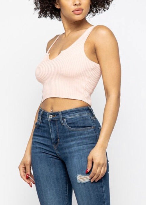 Hera Collection SLVLS Crop Top (Peach) 22381