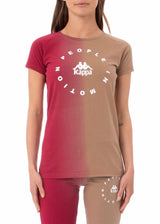 Kappa Authentic Jambi T Shirt (Brown/Red) 33152QW