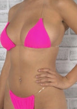 Awesome J Two Piece Bikini Set (Fuchsia) LJ6034S