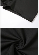 The Way Crossed Bra Top & Shorts Set (Black) TWG6190