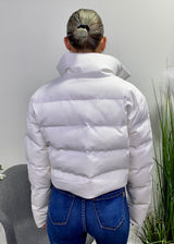 Hera Collection Crop Puff Jacket (White) 22348
