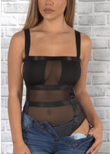 Jireh Sexy Bodysuit (Black) LJ5001B