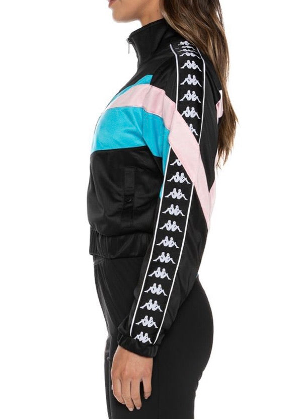 Kappa Authentic Football Esta Track Jacket (Black/Blue/Pink) 3116LRW