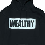 Wealthy Hoodie (Black/White/Black)