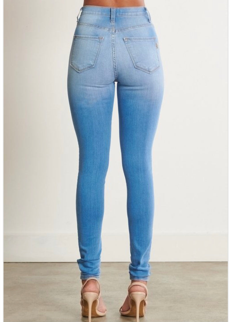 Vibrant Basic Skinny Jeans (Light Stone) P453