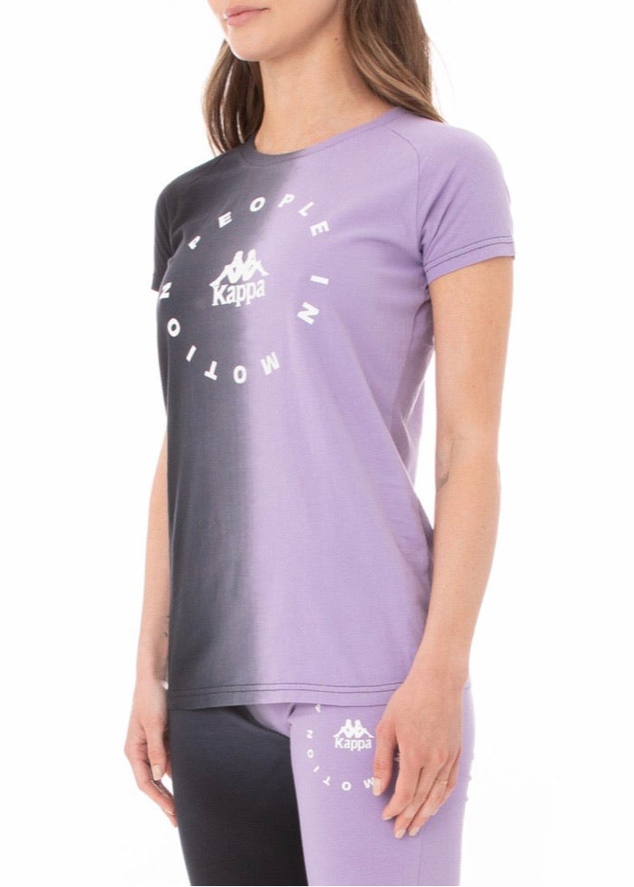 Kappa Authentic Jambi T Shirt (Black/Violet) 33152QW