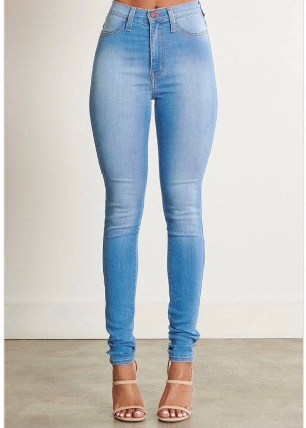 Vibrant Basic Skinny Jeans (Light Stone) P453