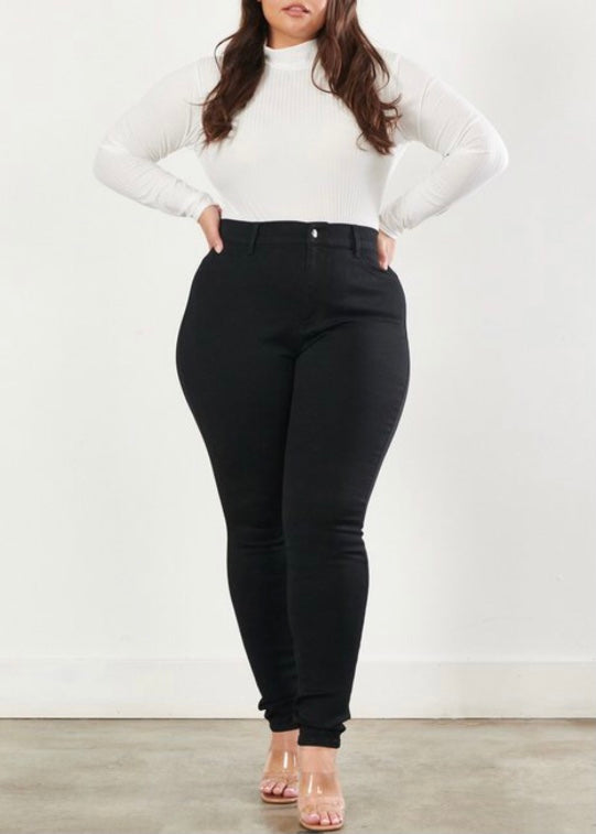 Vibrant Plus Size Jeans (Black) EP1001PLUS