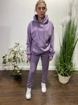 Reflex Fleece Pullover Hoodie & Jogger Pants Set (Dusty Purple)