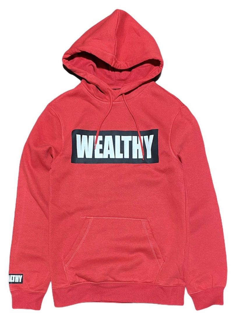 Wealthy Hoodie (Red/White/Black)